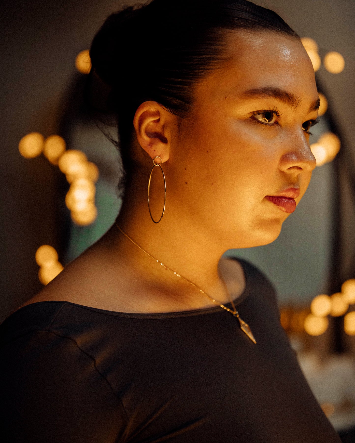 Large Double Hoop Earrings