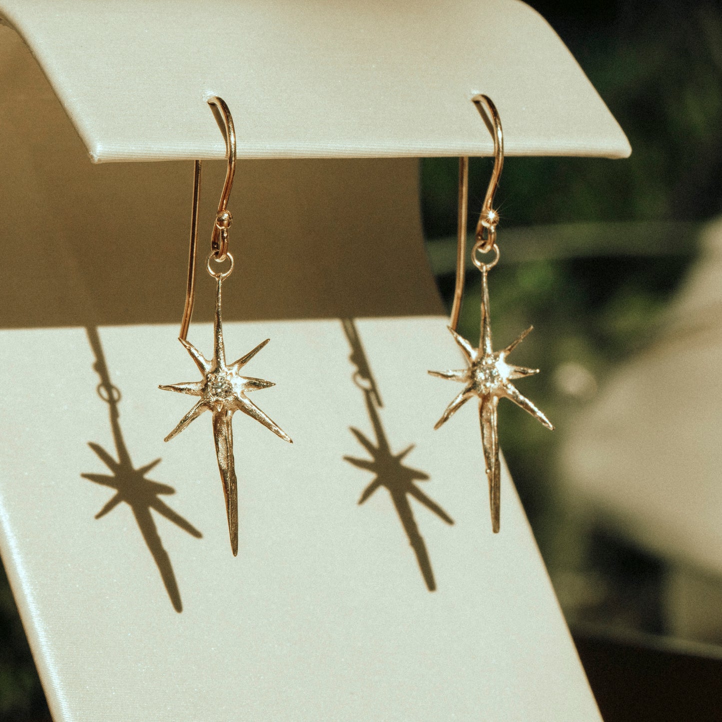 Gold & Diamond Artifact Earrings