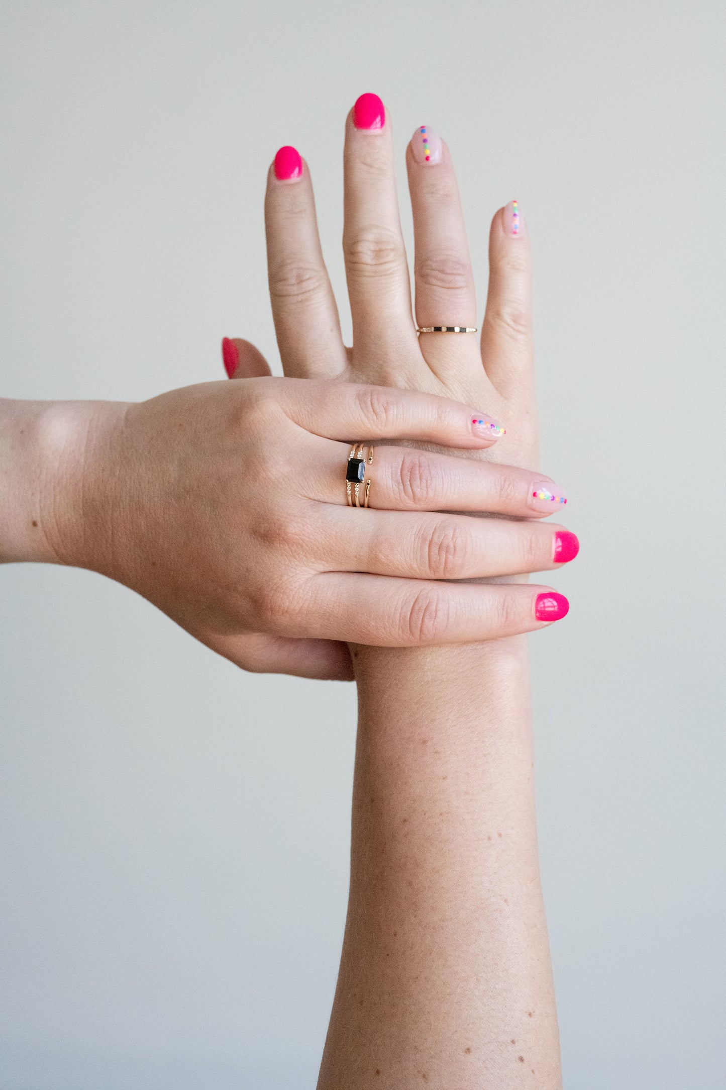White Equilibrium Cuff Ring