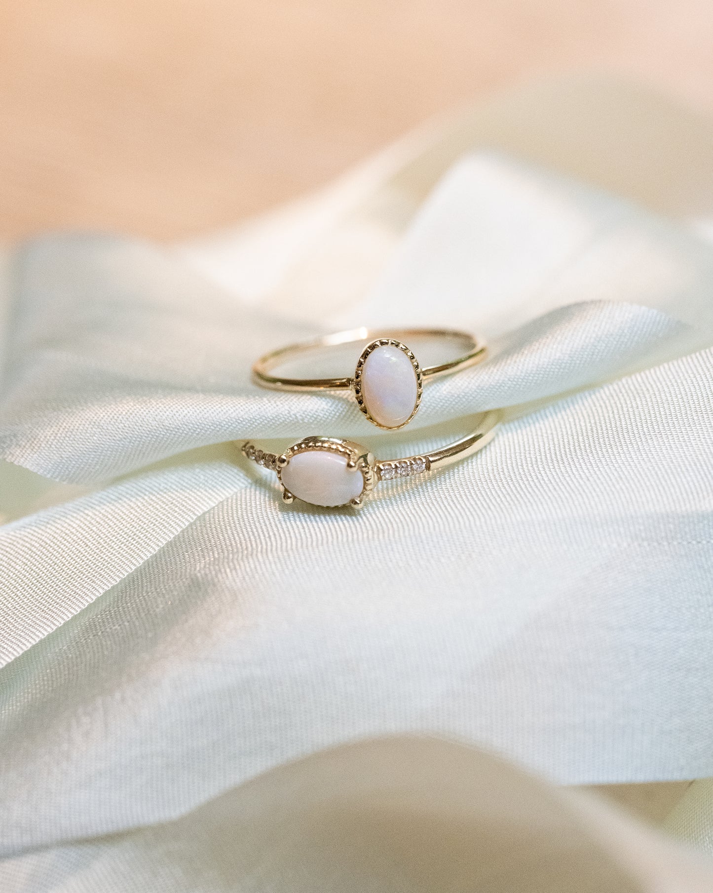 Opal Oval Wisp Ring