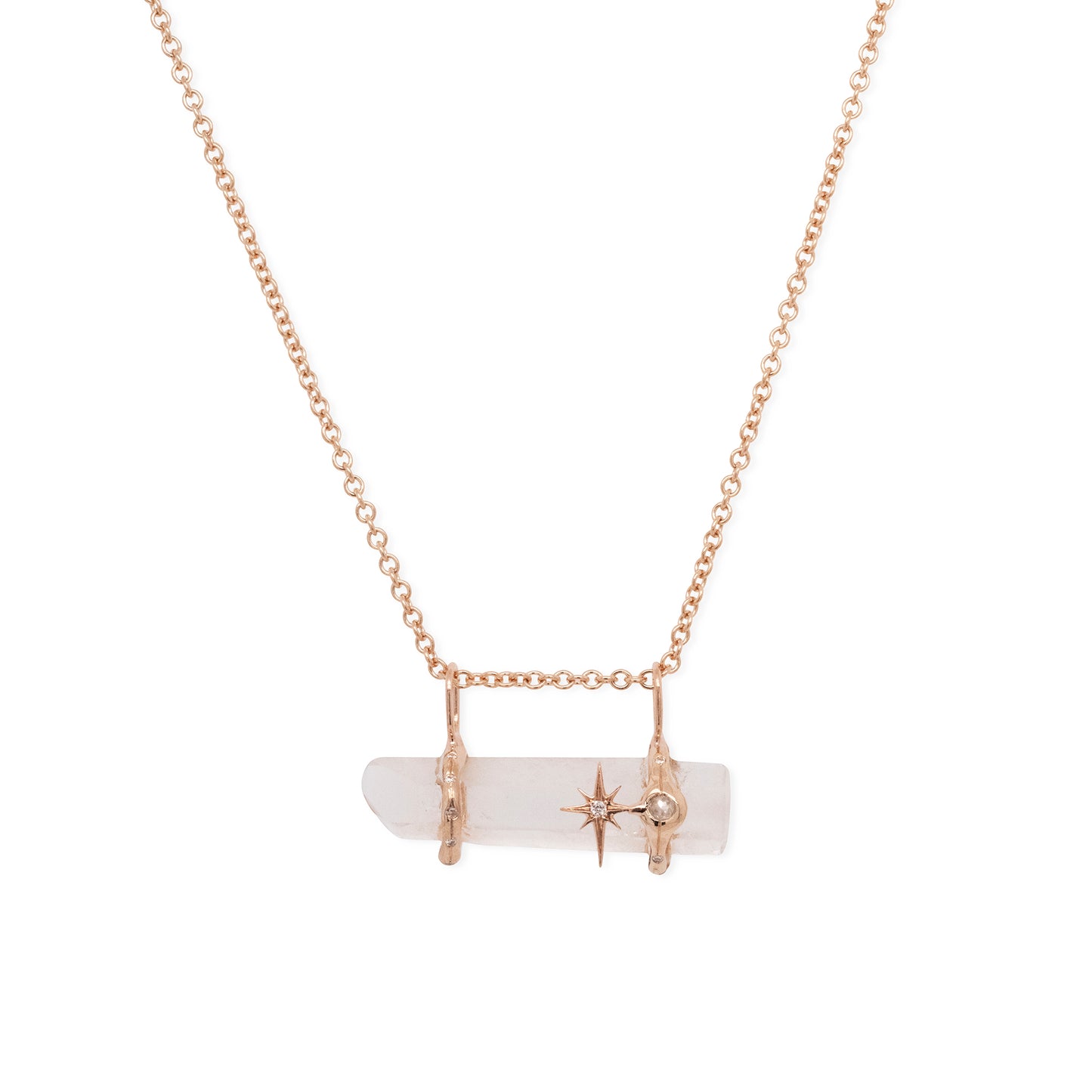 Horizontal Healing Stone Necklace