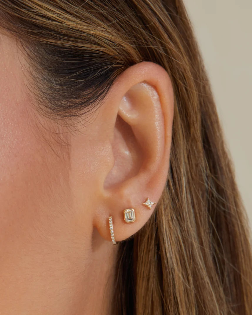 Diamond Mini Huggie Earring