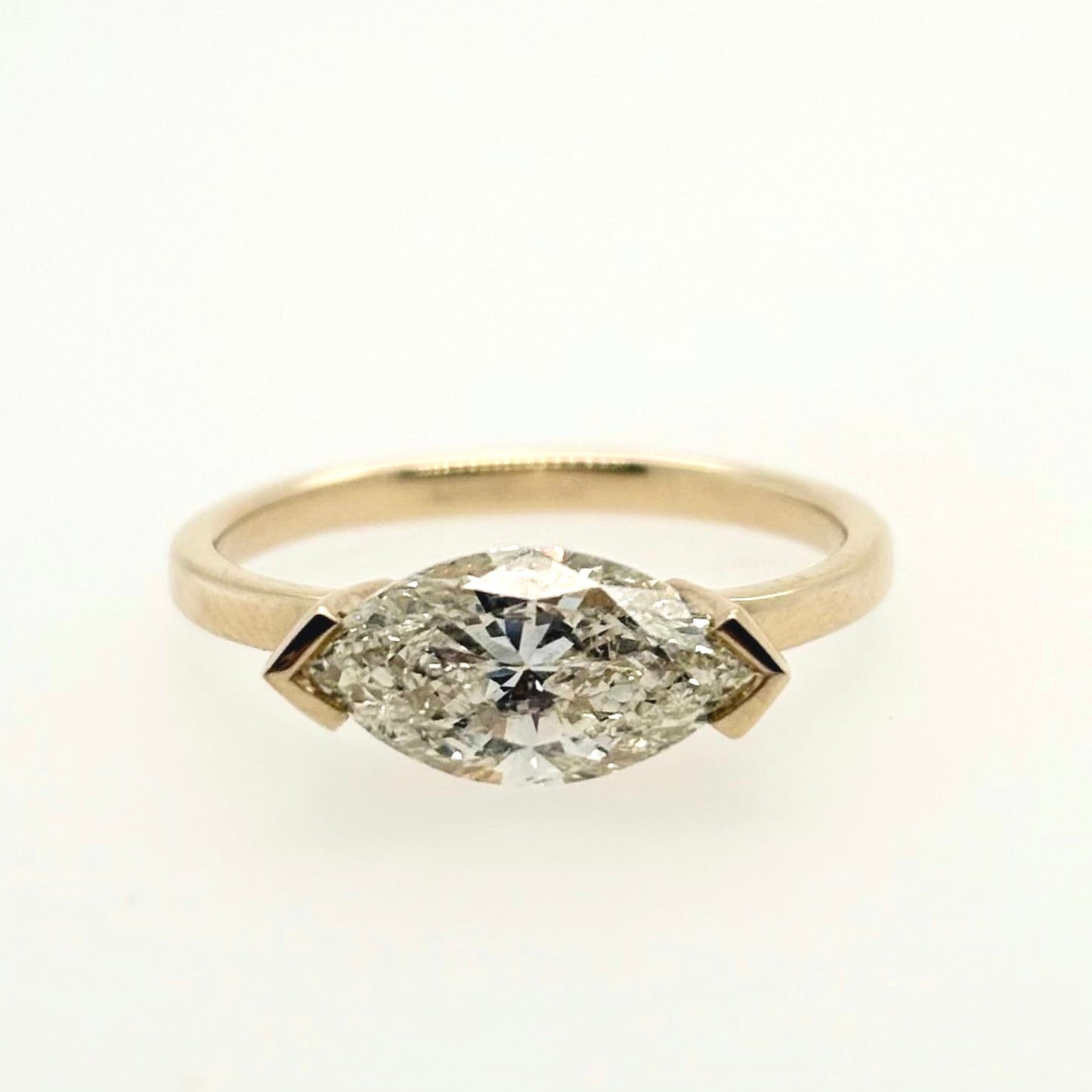 1.64 ct Marquise Diamond Engagement Ring