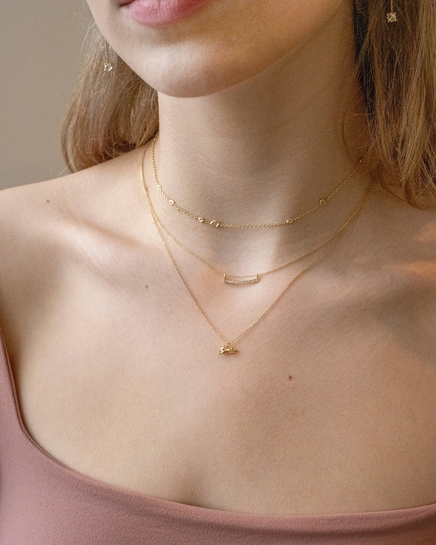 Rose Cut Diamond Choker