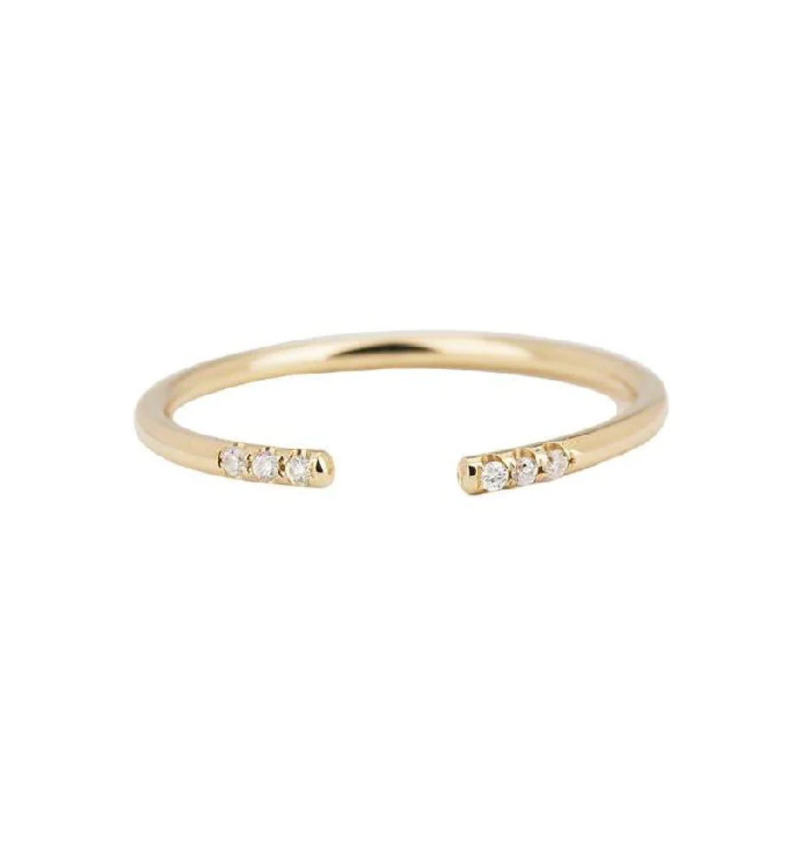 White Equilibrium Cuff Ring