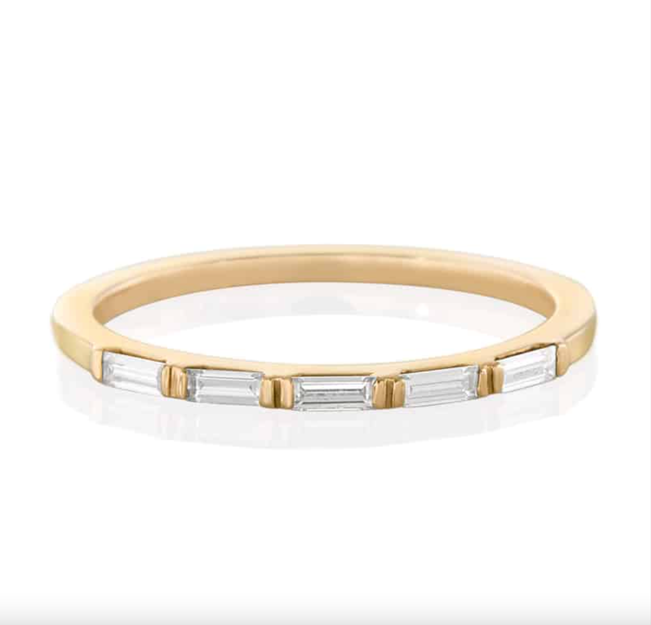 Fabiana Ring w/ Baguette Cut White Diamonds