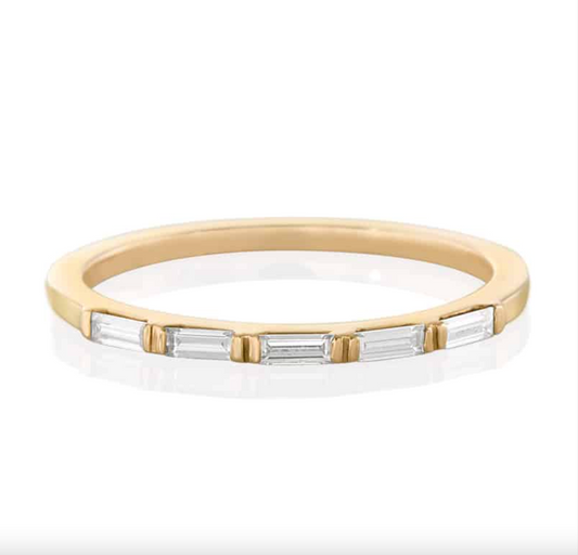 Fabiana Ring w/ Baguette Cut White Diamonds