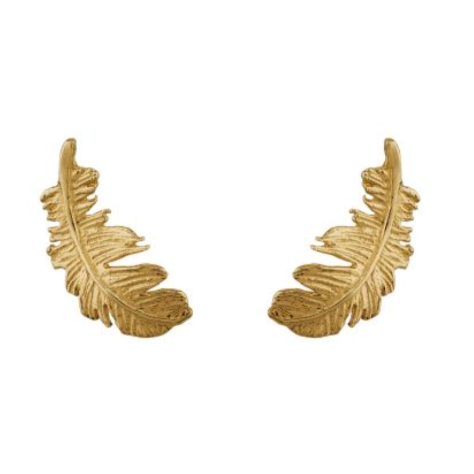 Plume Feather Stud Earrings