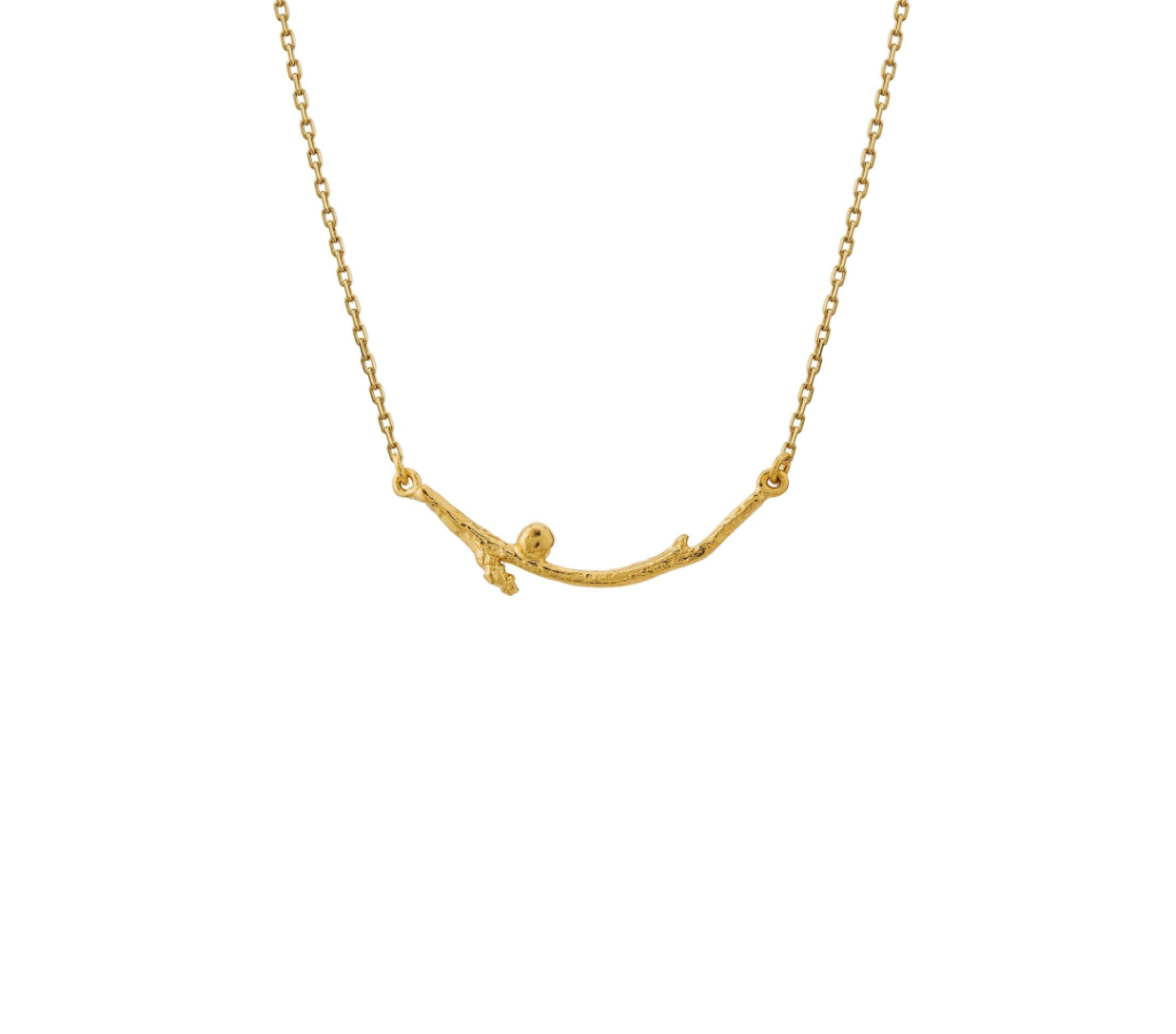 Teeny Tiny Diamond Wildwood Curve Necklace