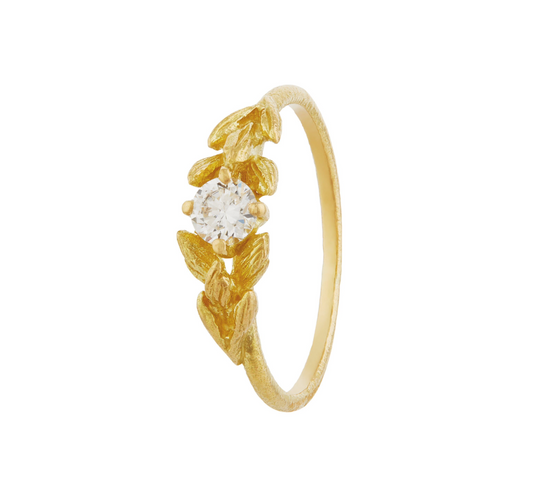 Wild Grass Diamond Union Engagement Ring | ALEX MONROE | Surefire Fine Jewelry | 18K Gold