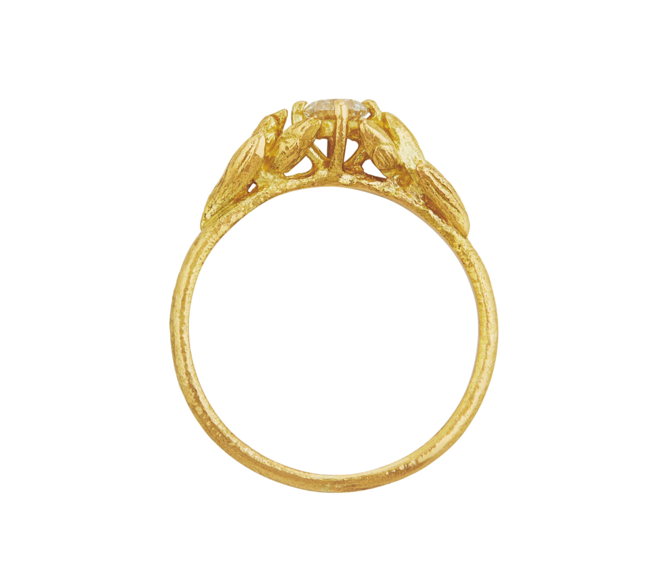 Wild Grass Diamond Union Engagement Ring | ALEX MONROE | Surefire Fine Jewelry | 18K Gold 3