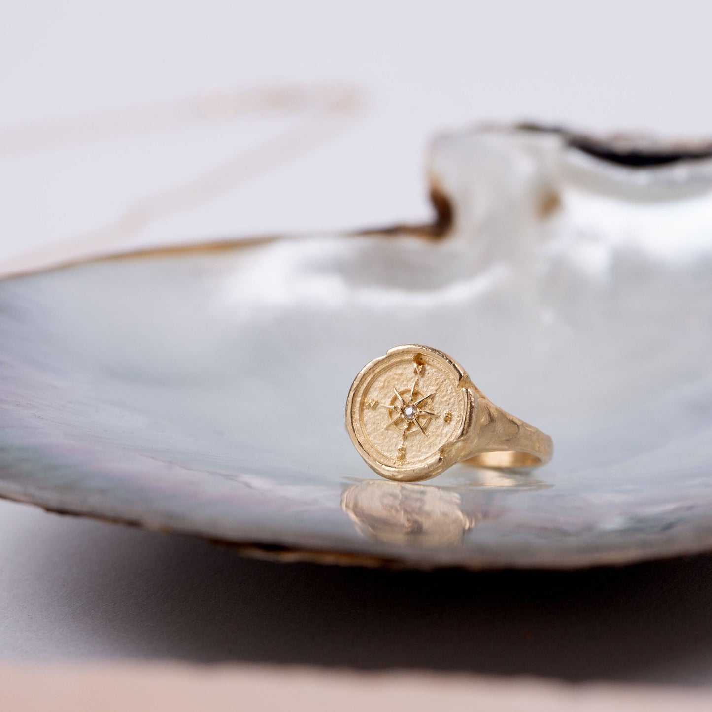 Compass Signet Ring