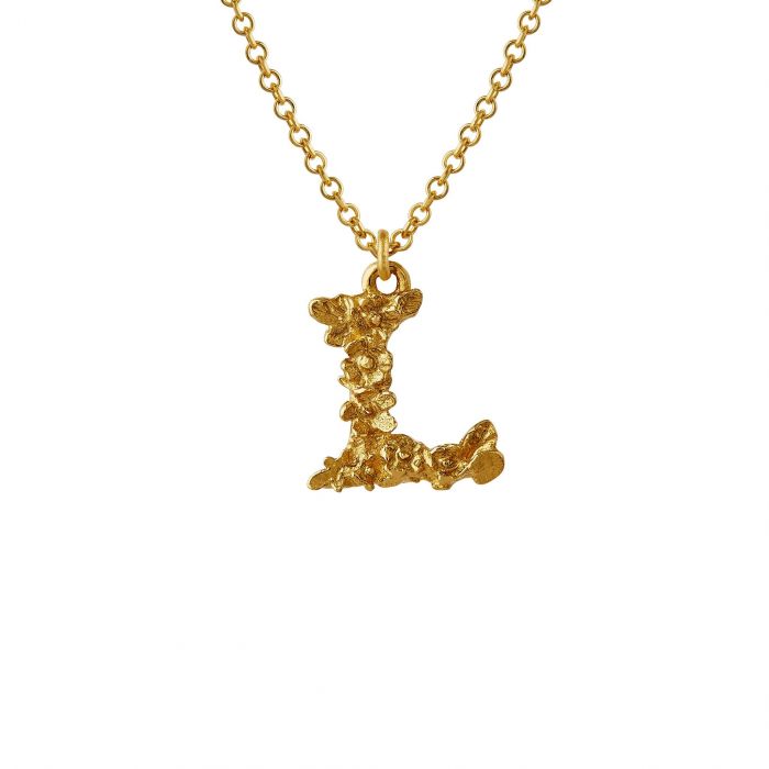 Tiny Floral Letter L