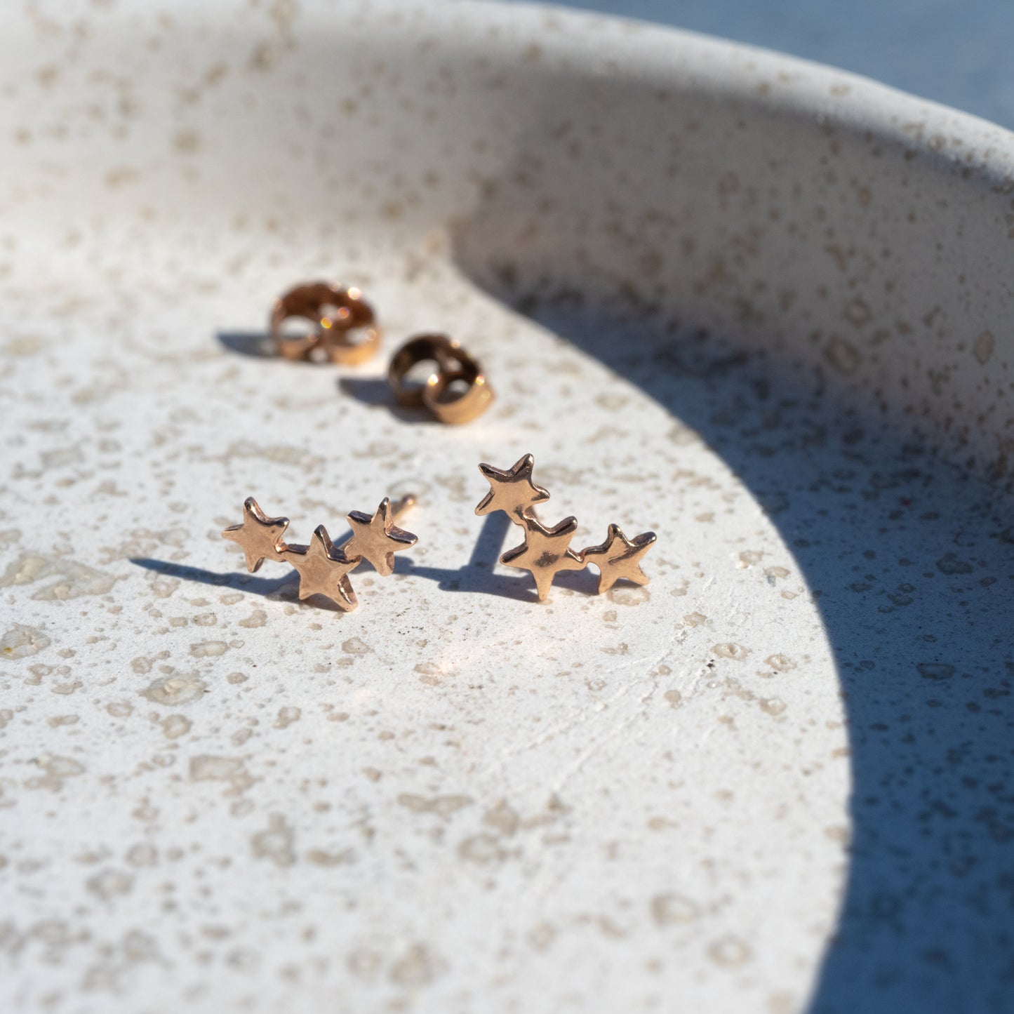 Three Twinkling Star Earrings