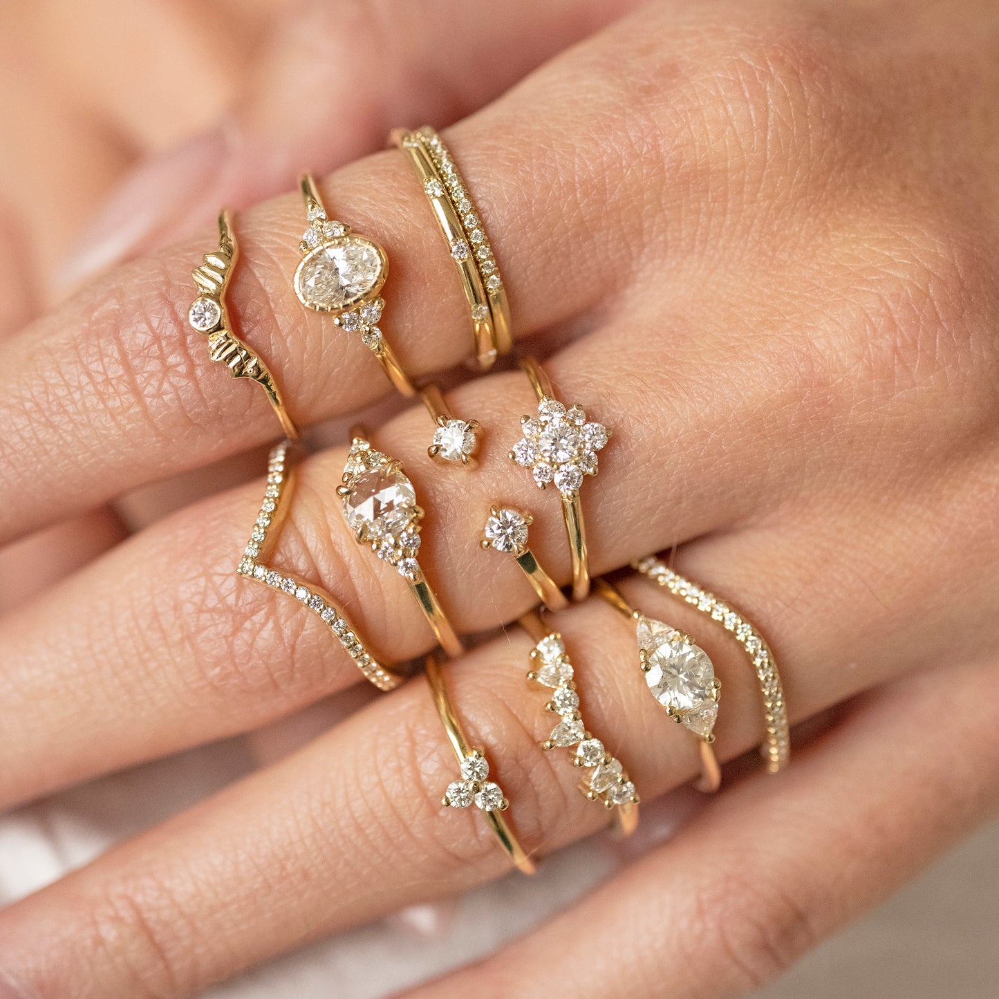 Pear Diamond Wave Band