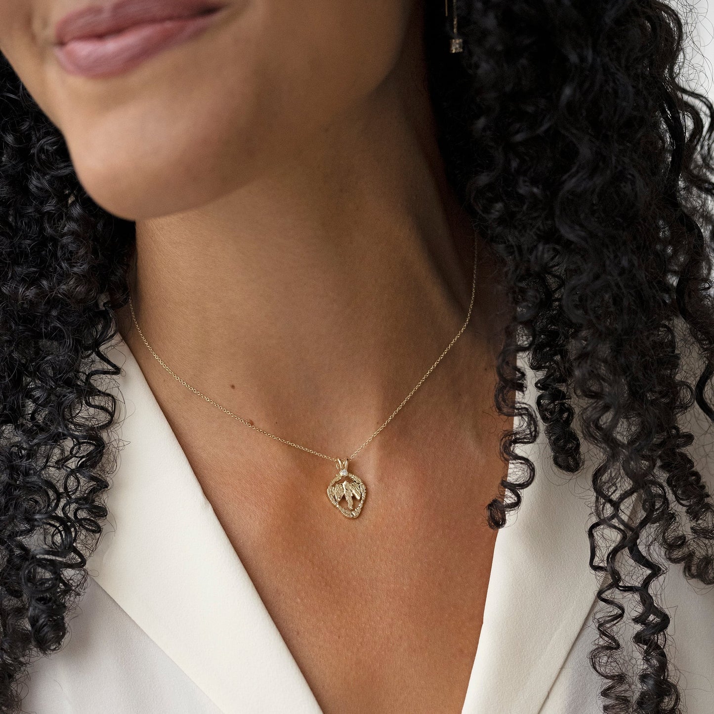 Petite Guardian Angel Medallion