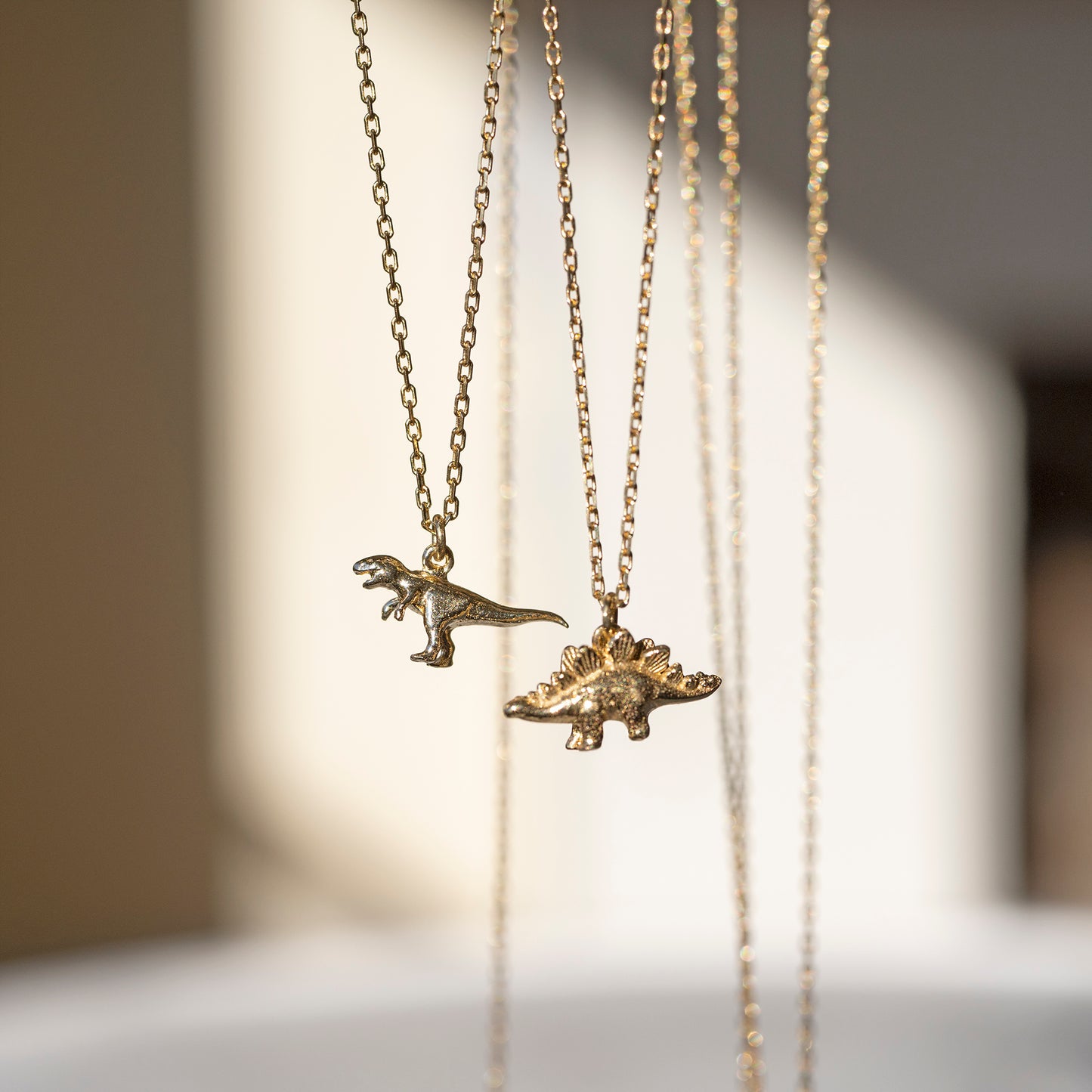 Teeny Tiny Stegosaurus Necklace