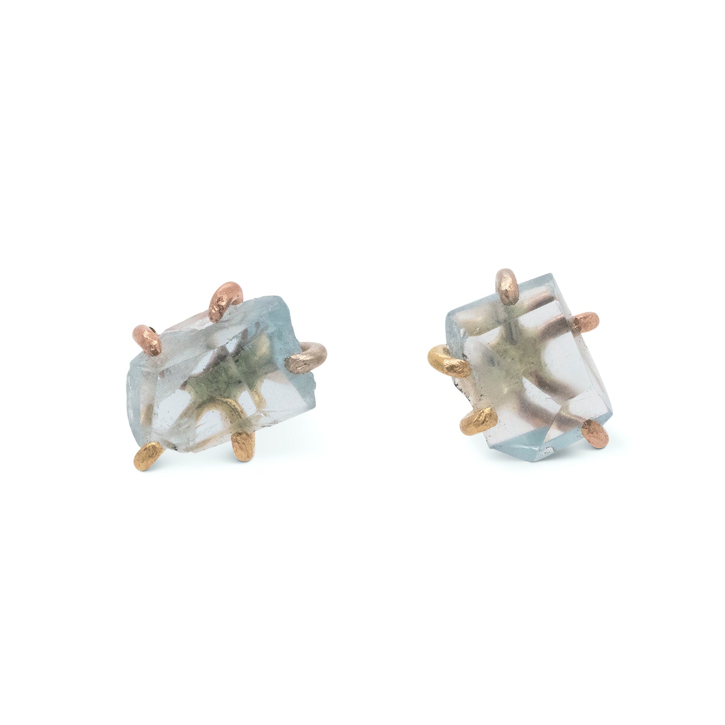 Aquamarine Medium Stone Studs