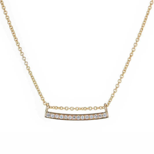 Diamond Bar Necklace
