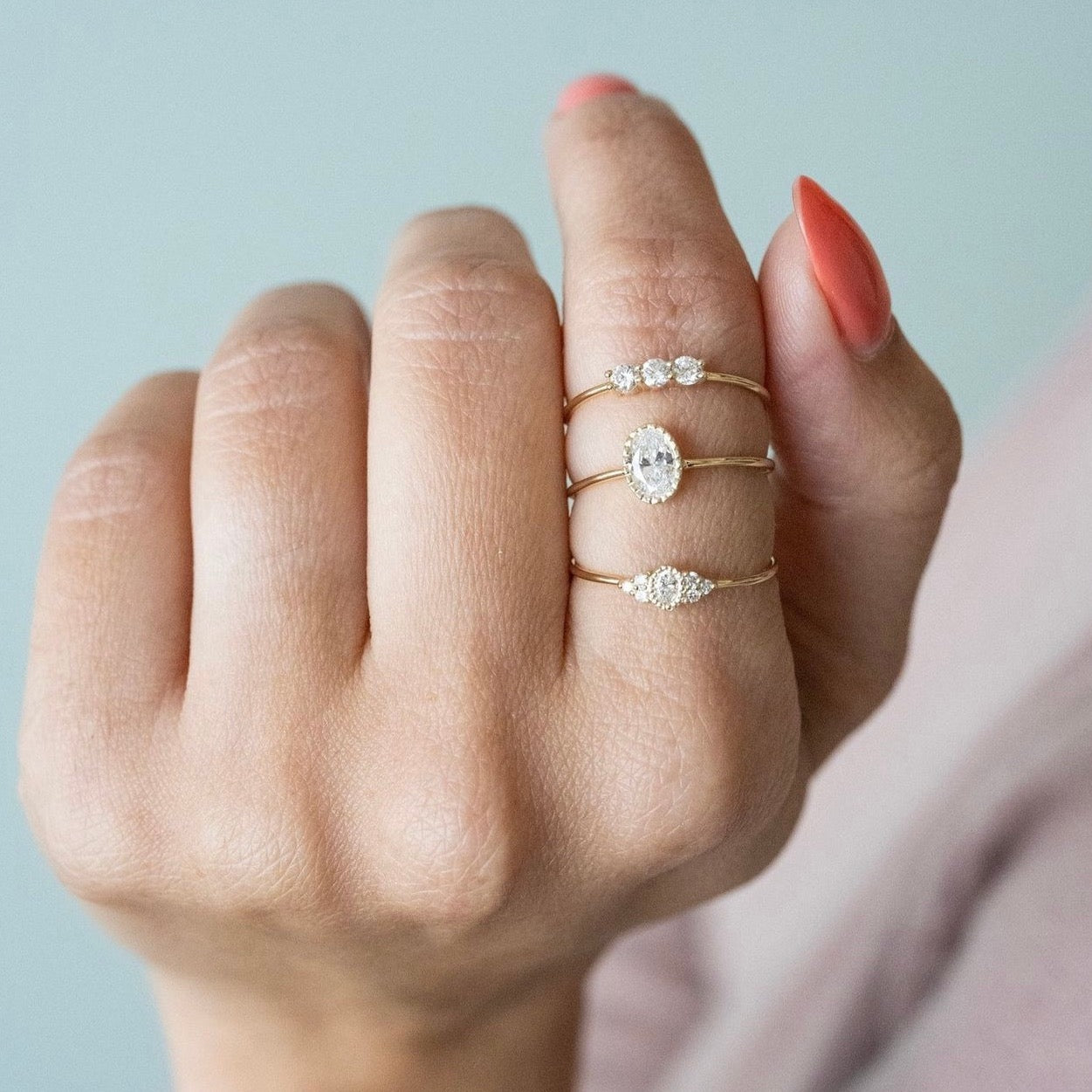 Diamond Engagement Rings | Jennie Kwon | Surefire Fine Jewelry | 14K Gold