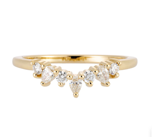 Pear Diamond Wave Band