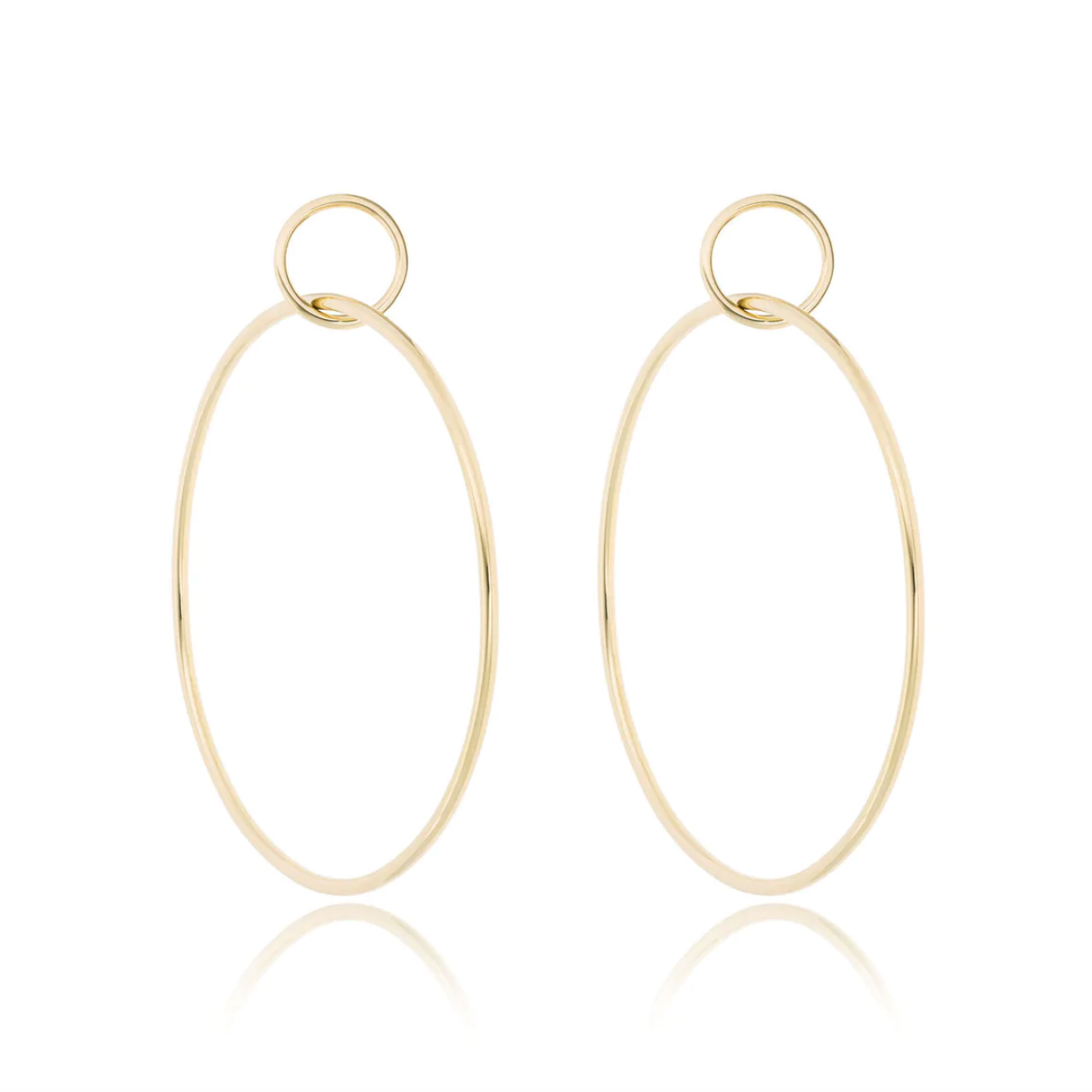 Large Double Hoop Earrings