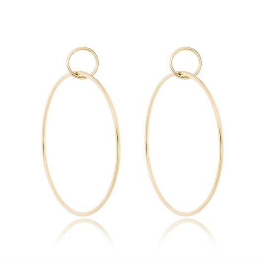 Large Double Hoop Earrings