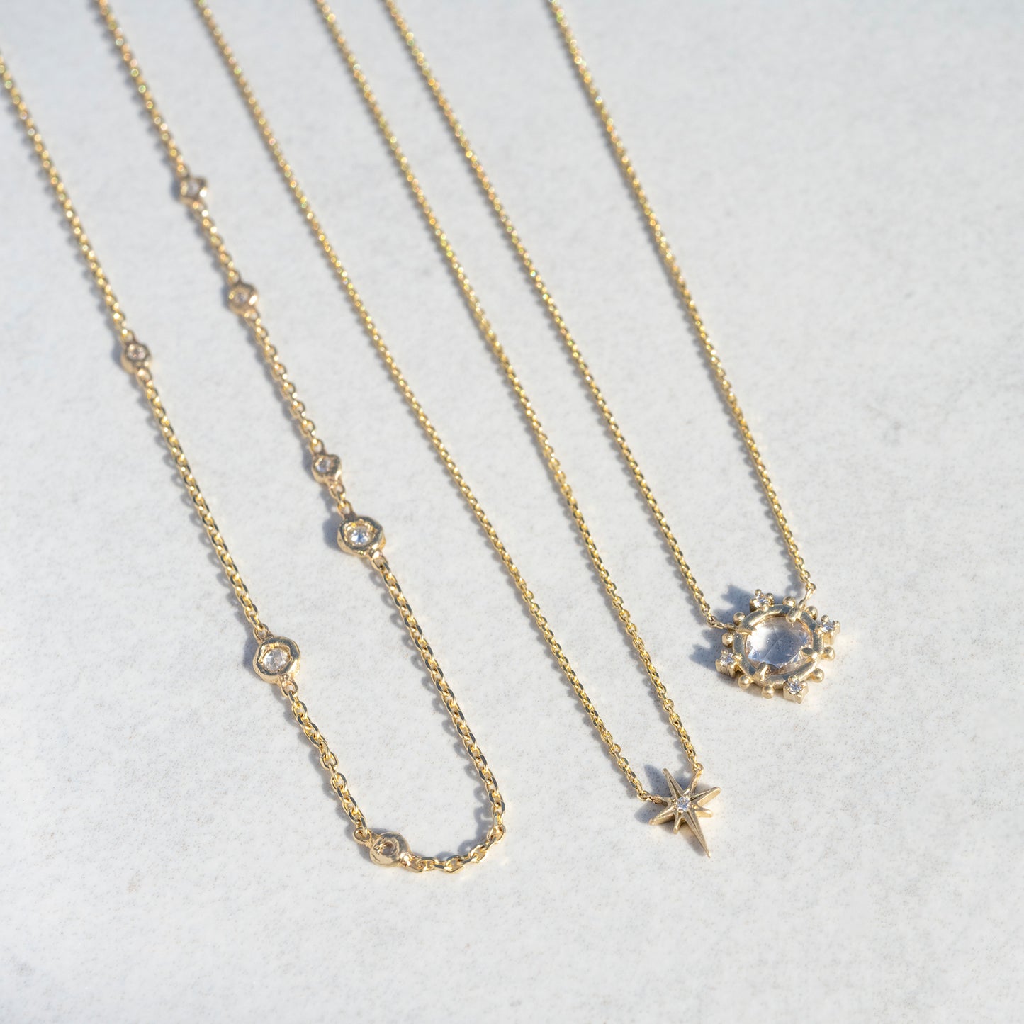 Rose Cut Diamond Choker