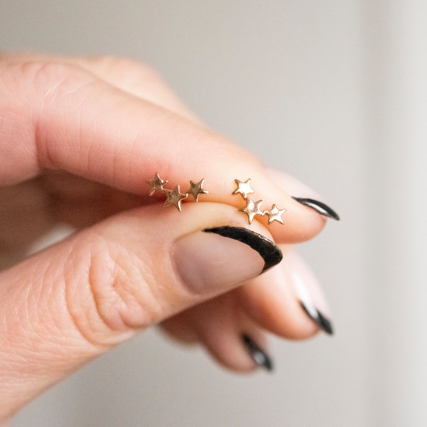 Three Twinkling Star Earrings