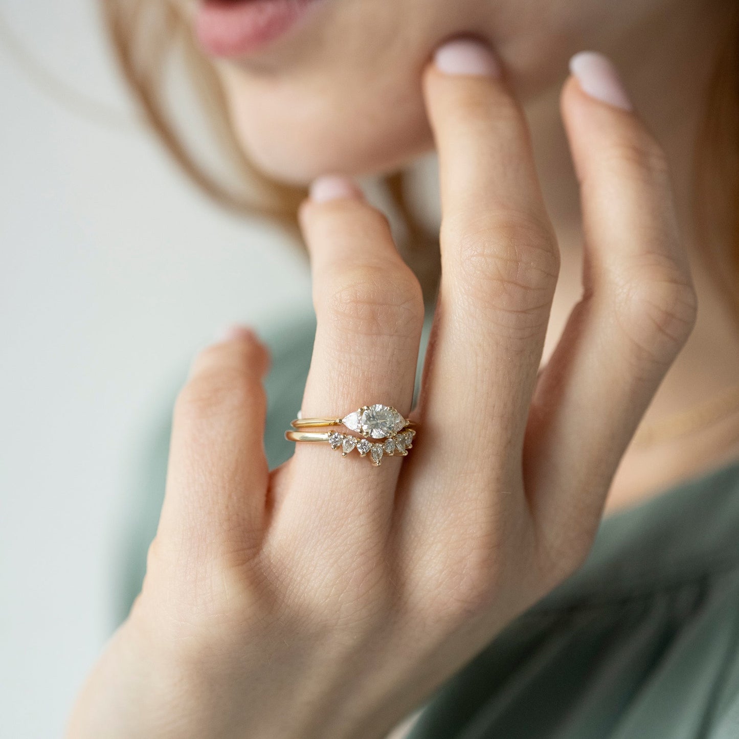 Pear Diamond Wave Band