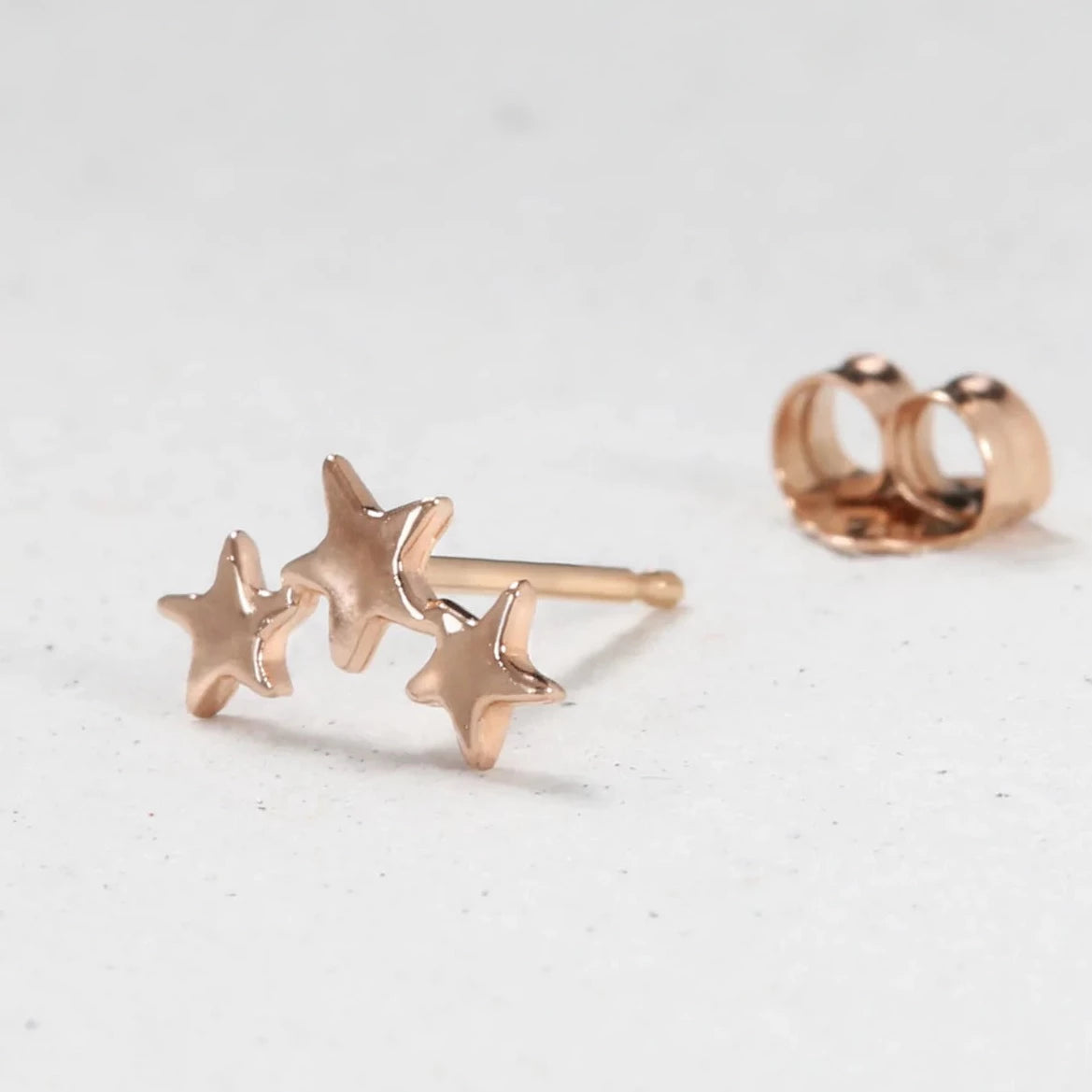 Three Twinkling Star Earrings