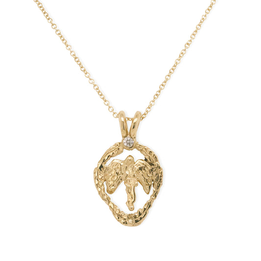 Petite Guardian Angel Medallion