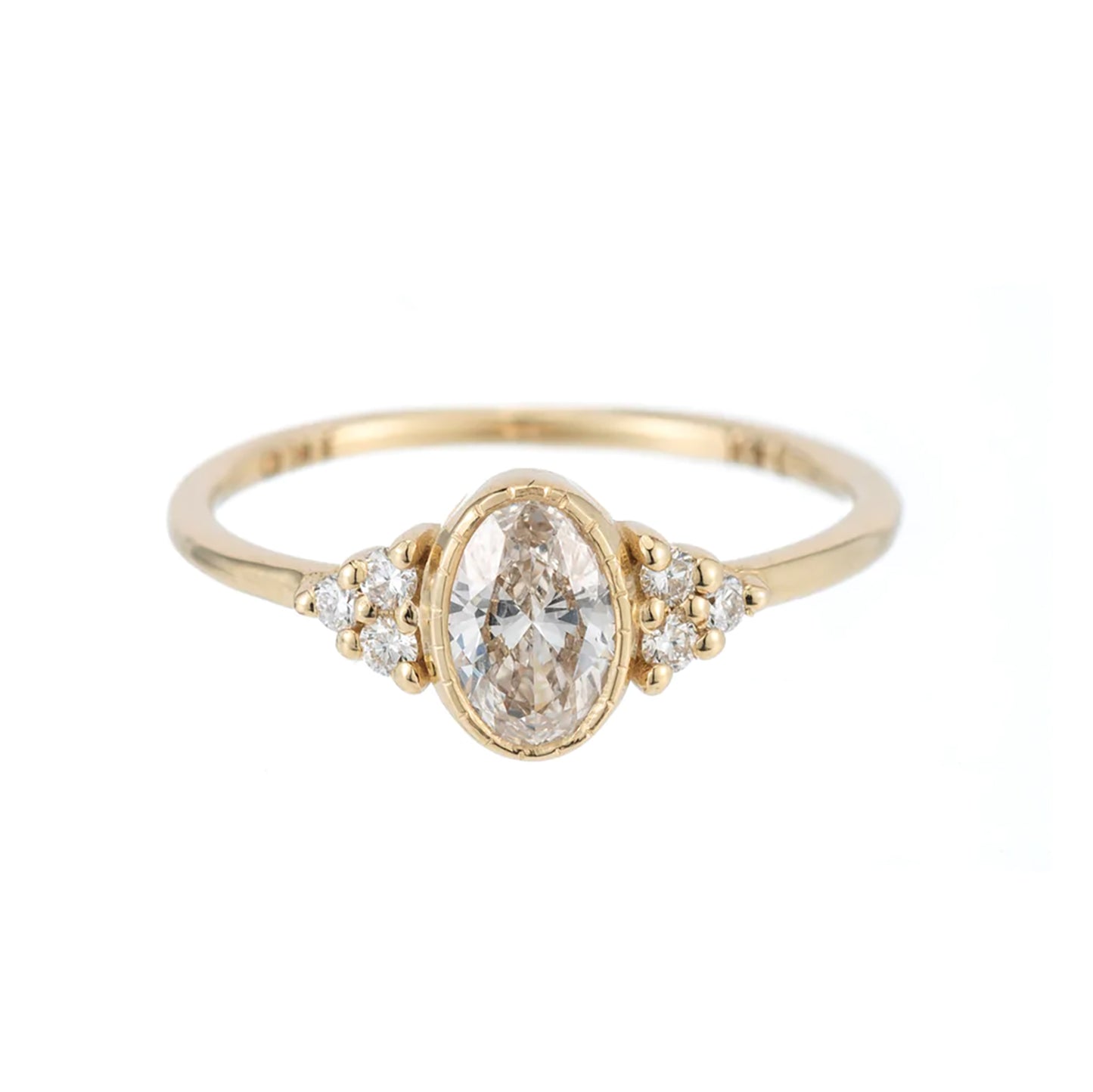 Oval Diamond Cluster Ring