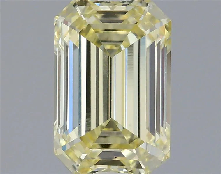 0.93ct Emerald Lab Grown Diamond (Colour Fancy Light Yellow, Clarity VS1, IGI Certified)