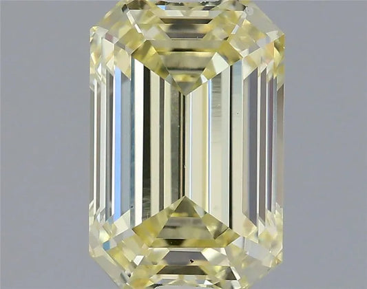 0.93ct Emerald Lab Grown Diamond (Colour Fancy Light Yellow, Clarity VS1, IGI Certified)