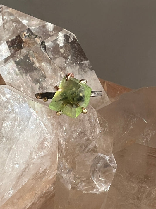 Peridot Medium Stone Ring