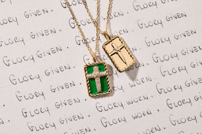 Rooted Pave Diamond Necklace