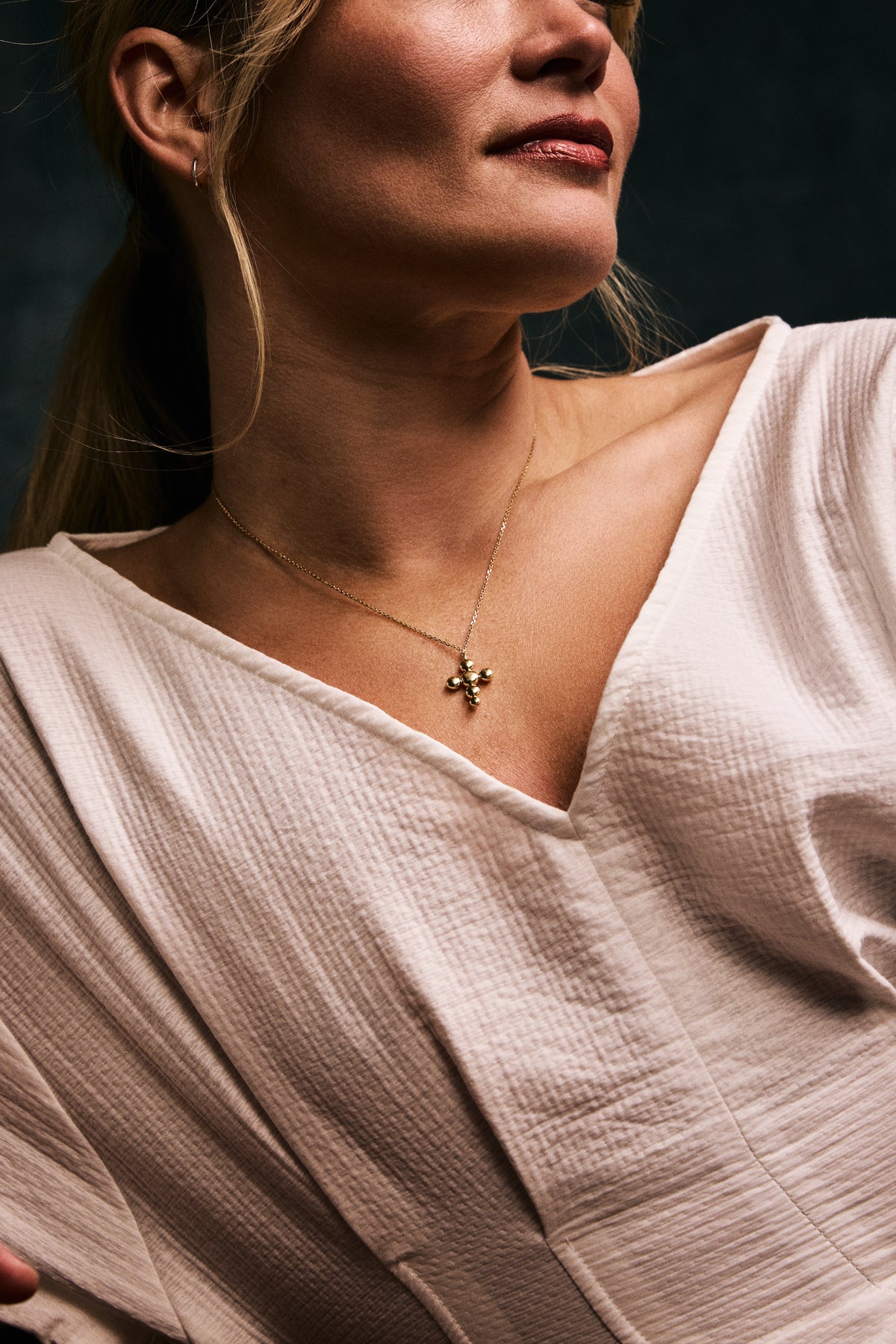 Medium Circle of Blessings Cross Necklace