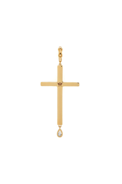 Large Diamond Cross Charm