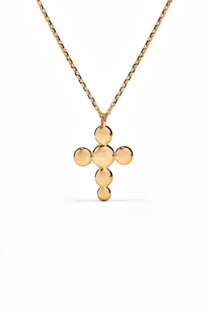Medium Circle of Blessings Diamond Cross Necklace