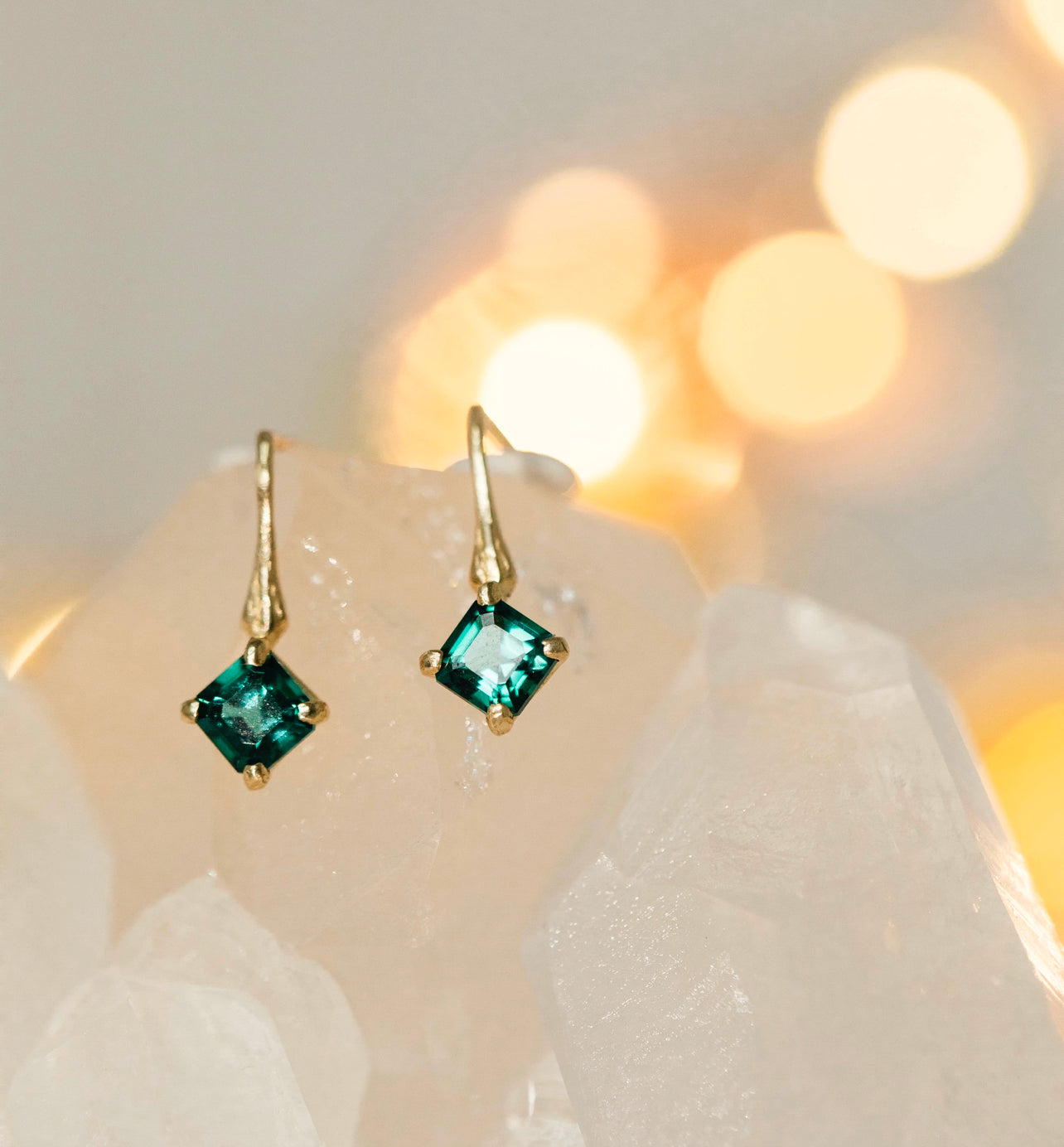 Blue-Green Tourmaline Branch Earrings Robin Haley