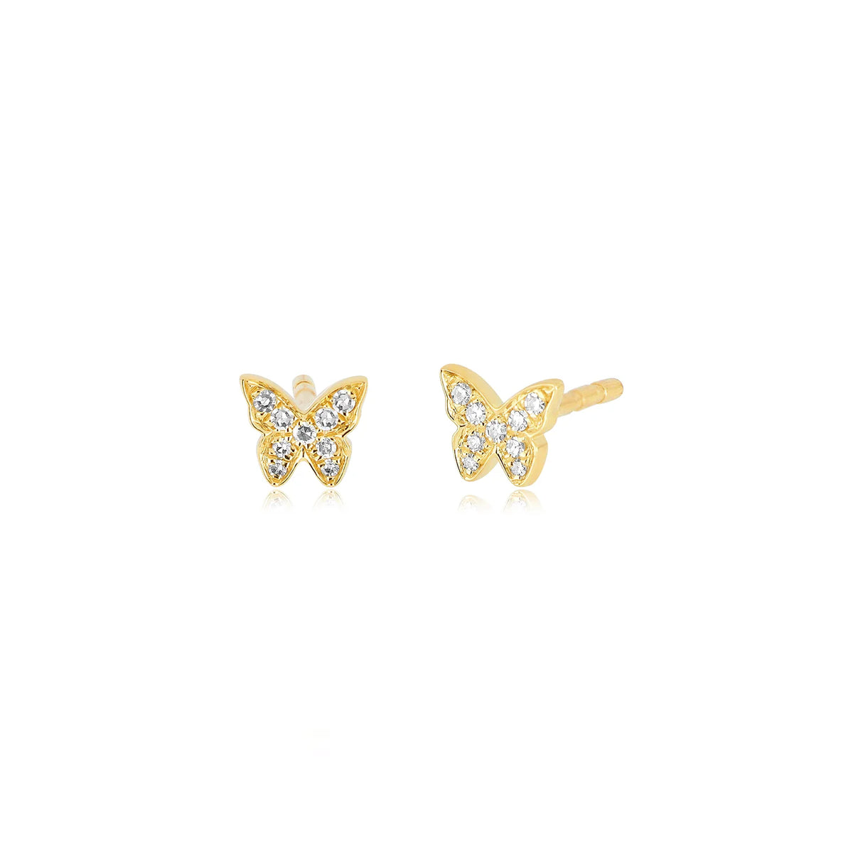 Diamond Baby Butterfly Studs