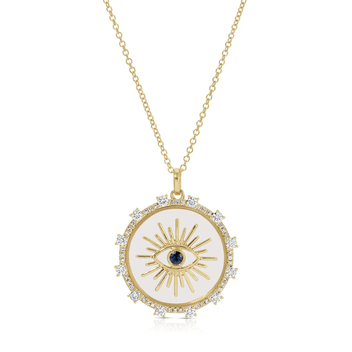 Floating Evil Eye Necklace