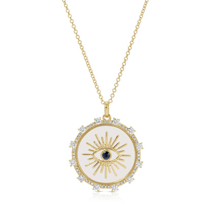 Floating Evil Eye Necklace