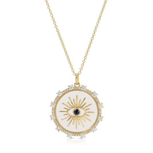 Floating Evil Eye Necklace