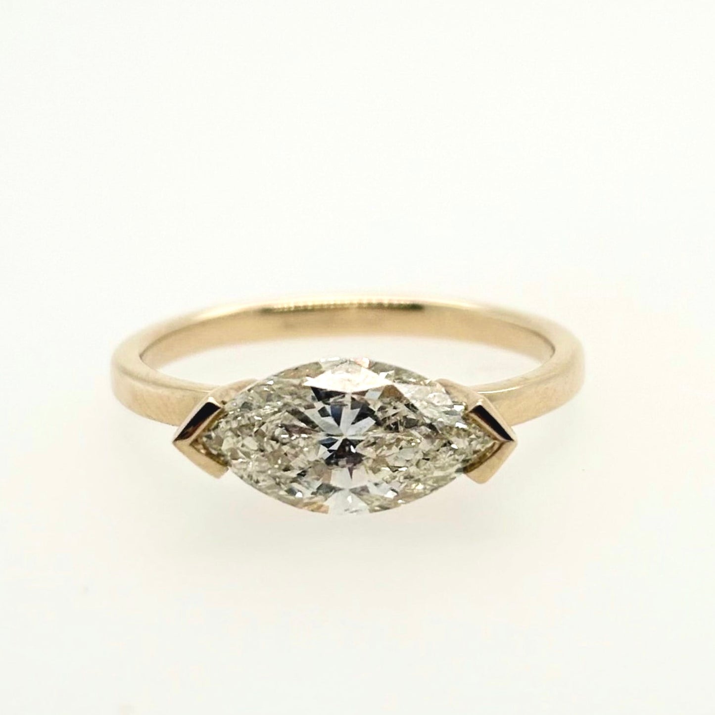 1.64 ct Marquise Diamond Engagement Ring