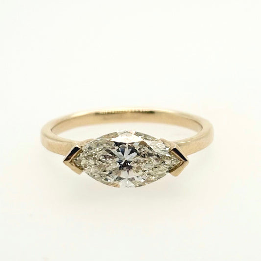 1.64 ct Marquise Diamond Engagement Ring
