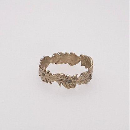 Feather Eternity Ring