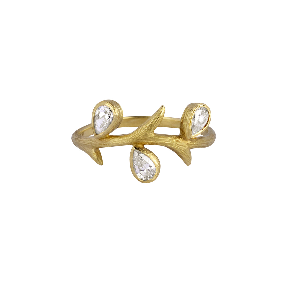 Triple Pear Ring