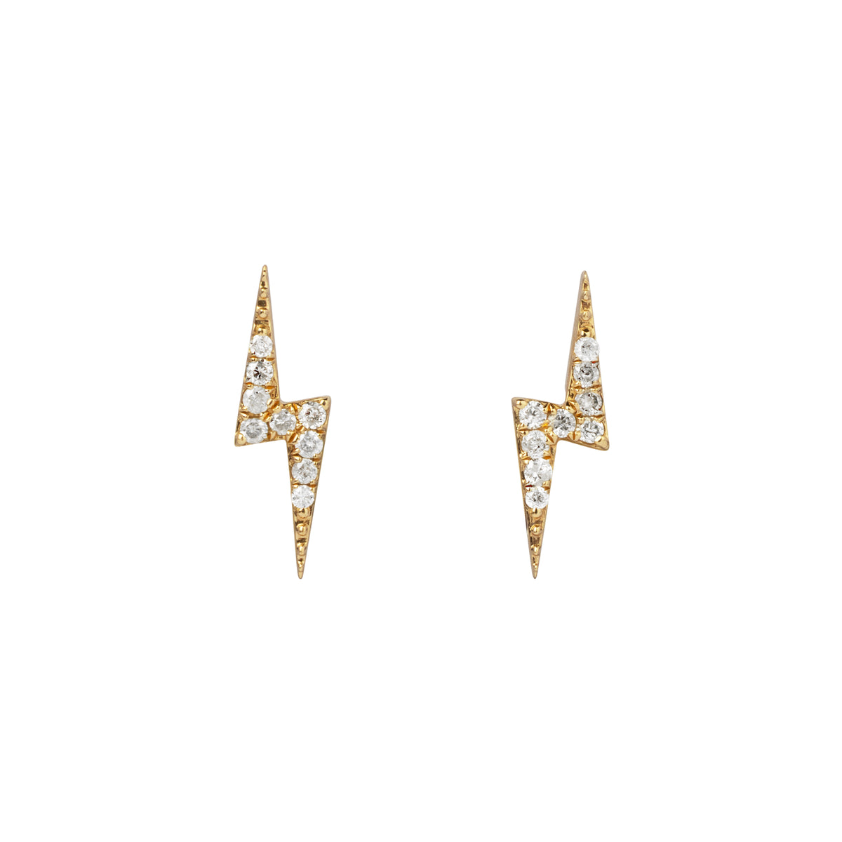Diamond Thunderbolt Studs